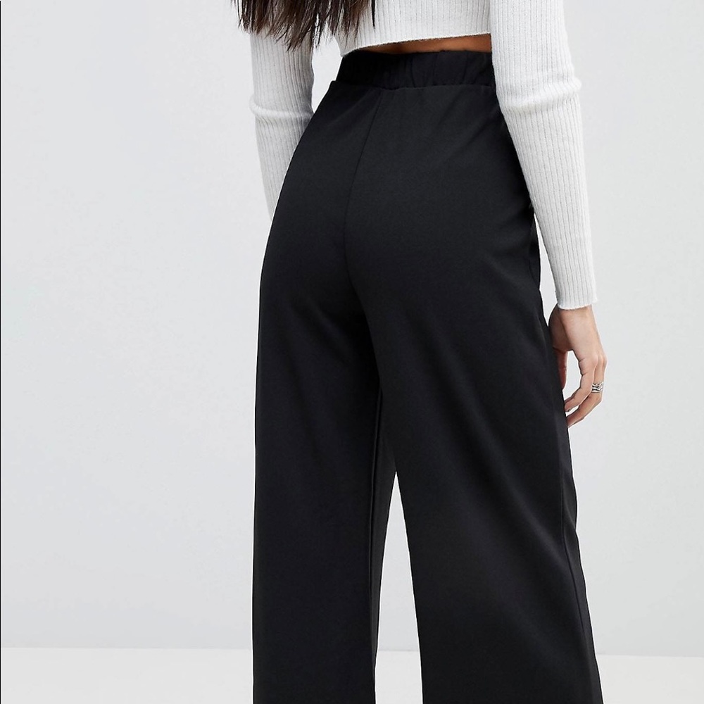 Wide leg black pants